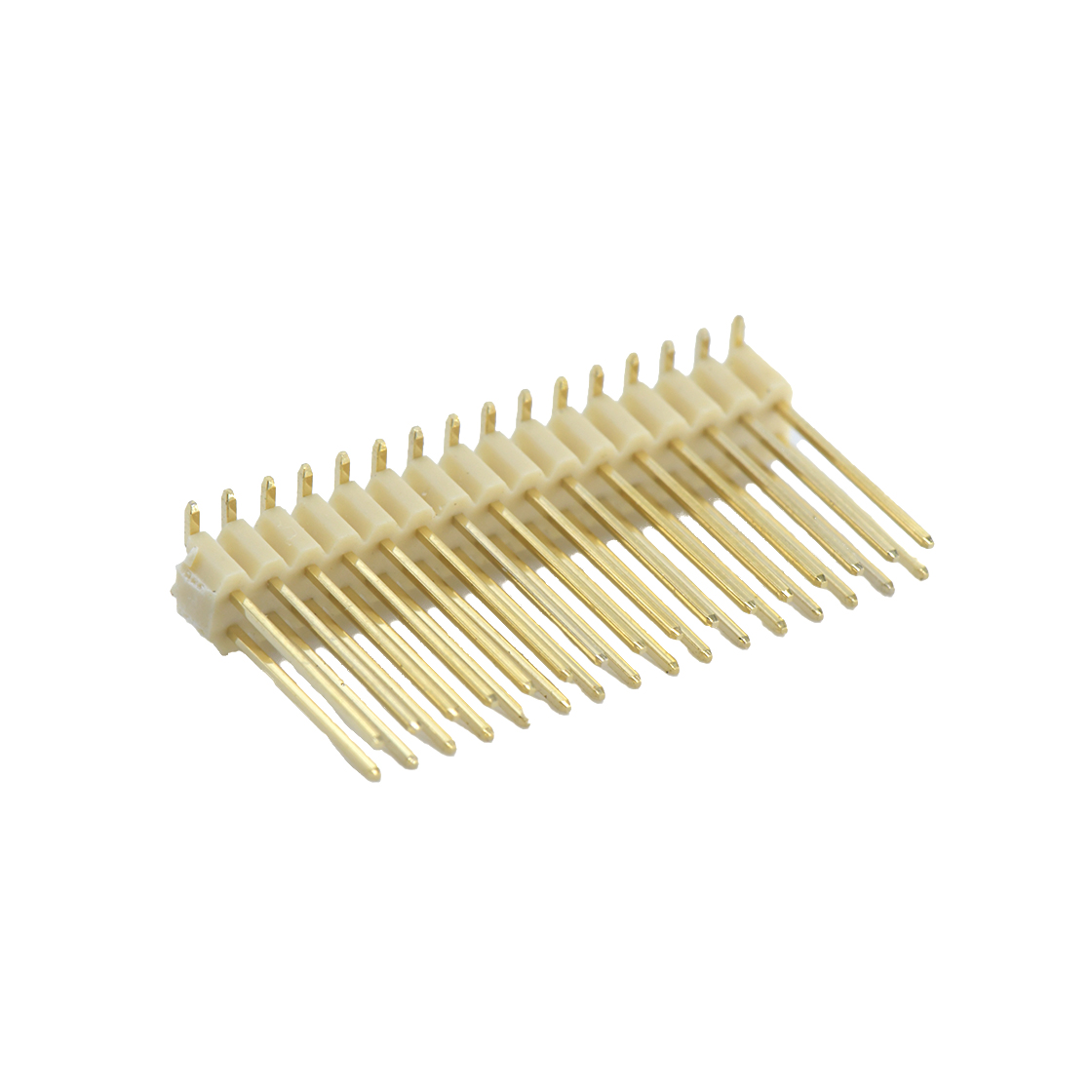 PH1502 排针连接器 Pitch 1.50mm 180° 双排 SMT 单塑排针 PC5.5 2X16Pin 米白色 镀亮锡
